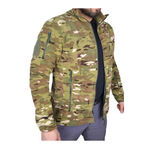 Astüm Multicam Kamuflaj Desenli Polar Ceket