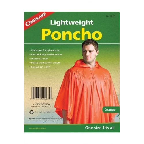 Astüm Yağmurluk Panço (Turuncu)