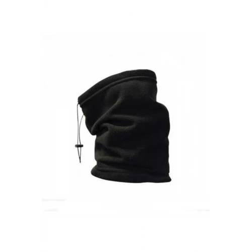 Astüm Kışlık Polar Boyunluk Bere Unisex - Siyah