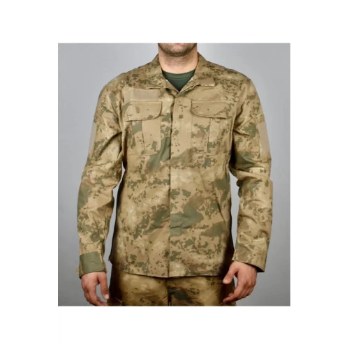 Astüm Uzun Kol Kamuflaj Gömlek Jandarma