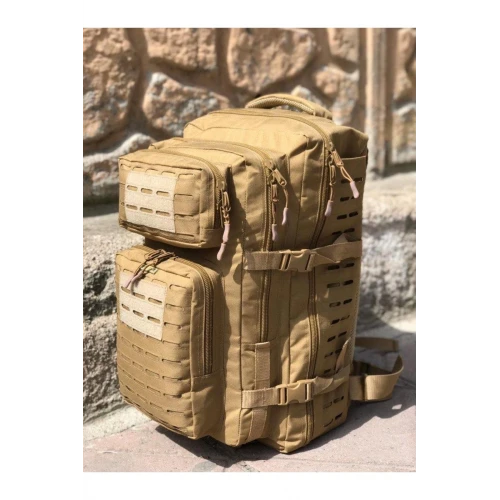 Astüm Lazercut Bej Taktik Çanta 50lt