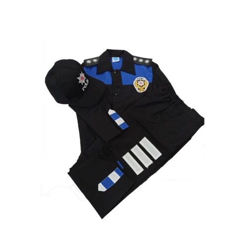 Astüm Destekli Polis Kıyafeti 1-10 Yaş