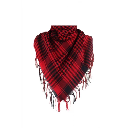 Astüm Kırmızı Askeri Puşi Şal Bandana Eşarp