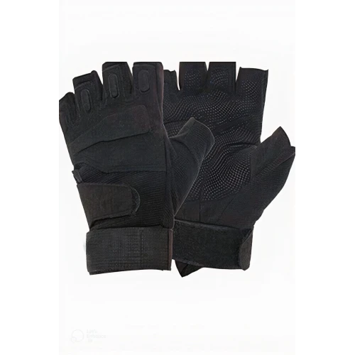 Astüm Siyah Solag Taktik SİYAH Eldiven Kesik Parmak