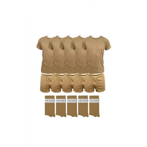 Astüm Acemi Ve Bedelli Askeri Çamaşır 5li Set