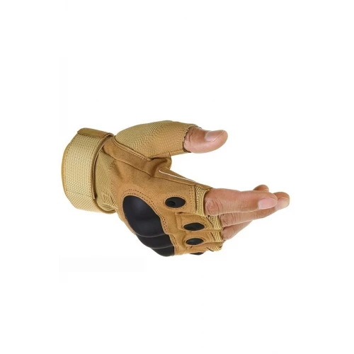 Astüm Askeri Tactical Kesik Destekli Pilot Eldiven Kum