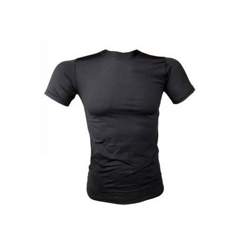 Astüm Erkek Askeri Termal Microfiber Kısa Kol Siyah Tişört