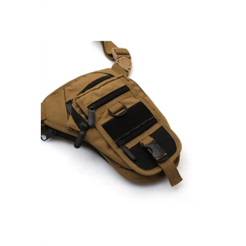 Astüm Unisex Bej Tactical Özel Bölmeli Taşıma Bel Bacak Çantası
