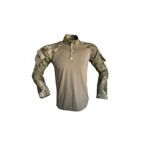 Astüm Yeşil Tsk Yeni Kamuflaj Combat Operasyon Tişörtü