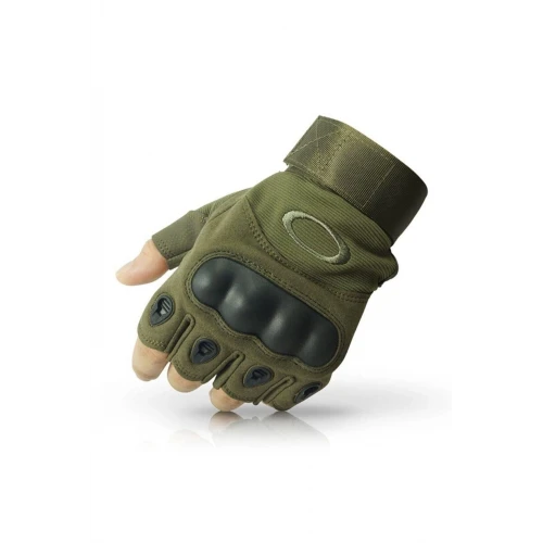 Astüm Askeri Tactical Kesik Destekli Pilot Eldiven Haki