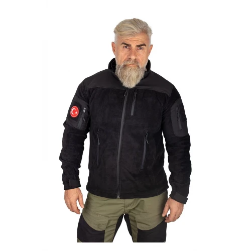 Astüm Taktikal Garni Polar Mont Siyah Renk