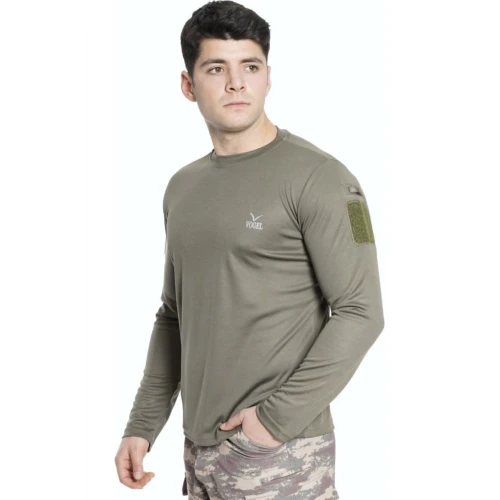 Astüm Vogel Tactical Uzun Kollu Yakasız Taktik Tshirt