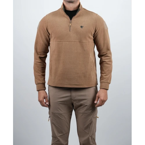 Astüm Wolftrap Tactical Yalaz Balıkçı Yaka Bej Taktik Polar Kazak