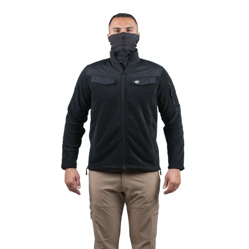 Astüm 5 Cepli Polar Ceket Siyah