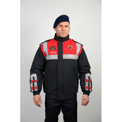 Astüm Kolları Çıkarılabilir Jandarma Asayiş Softshell Mont