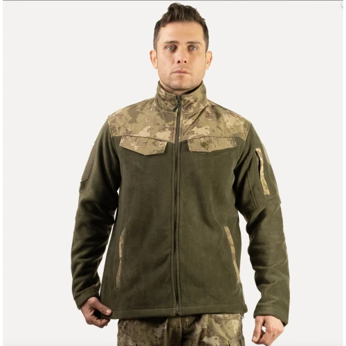 Astüm Askeri Kamuflaj Desenli Polar Ceket
