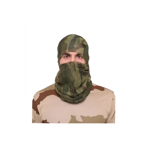 Astüm Askeri Kamuflaj Kare Fileli Askeri Şal