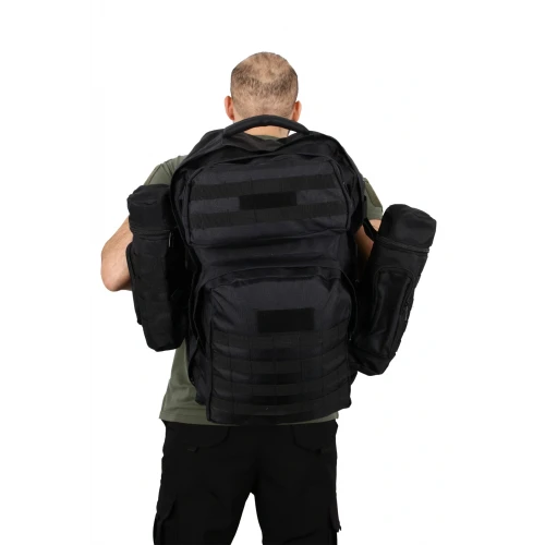 Astüm Askeri Operasyon Çantası Siyah Renk 110 Litre Cordura Kumaş Su İtici