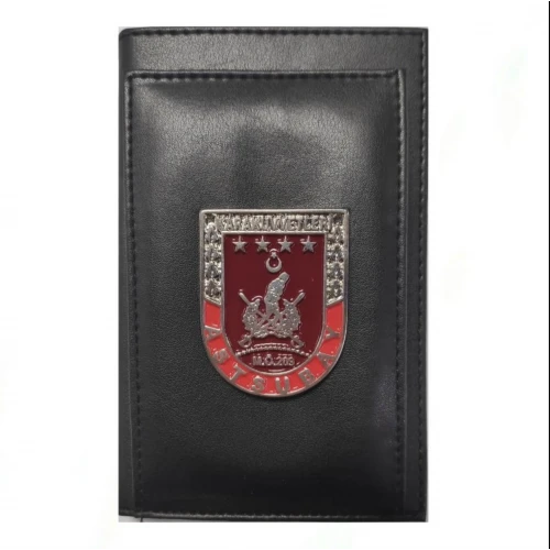 Astüm ile Başlayanlar İçin Eşsiz Tasarım: Astsubay Kalemlikli Not Defteri Cüzdan (Metal Rozet)