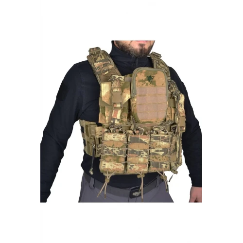 Astüm Avcı-1 5.56 Çöl Kamuflaj Tam Donanımlı Hücum Yeleği