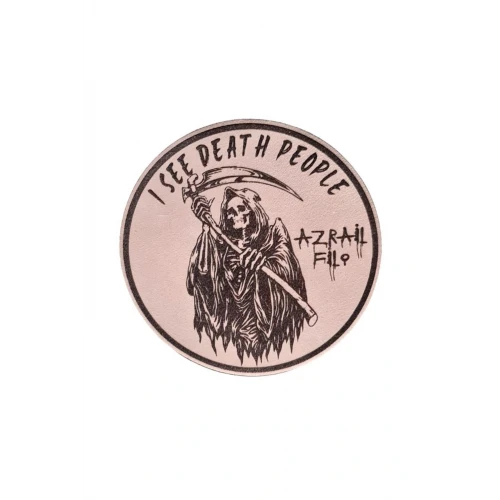 Astüm Azrail Filo I See Death People Deri Peç -arma - Leather Patch