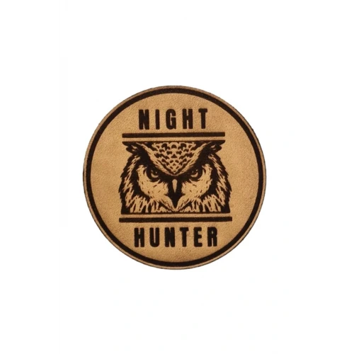 Astüm Baykuş Night Hunter- Deri Peç - Arma - Askeri Patch