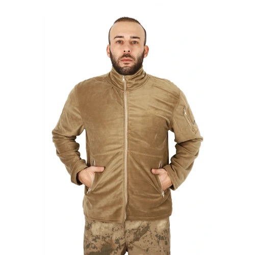 Astüm Bej Renk 3 Cepli Kalın Tactical Kalın Polar Mont