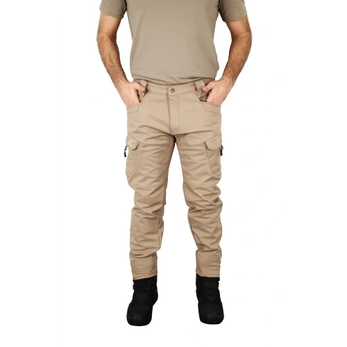 Astüm Bej Tactical Çok Cepli Askeri Outdoor Kamp Yırtılmaz Kumaş Pantolon