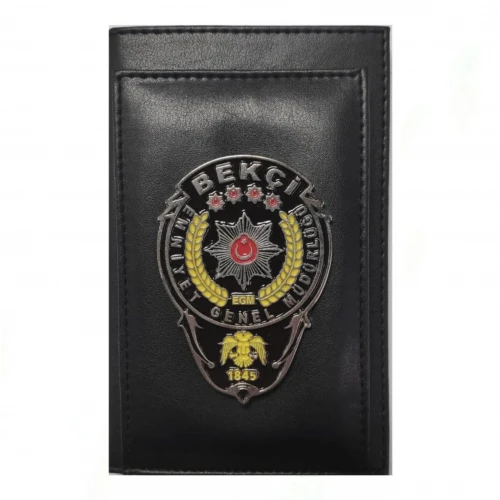 Astüm BEKÇİ Kalemlikli Not Defteri Cüzdan (Metal Rozet)