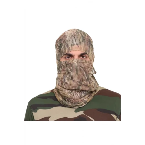 Astüm Çöl Kamuflaj Kare Fileli Askeri Şal