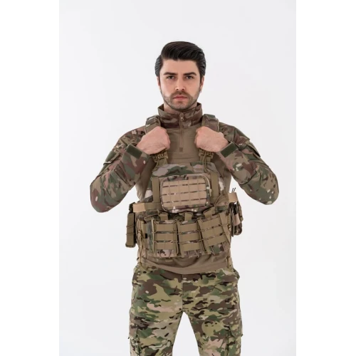 Astüm Combat Tactikal Fırtına Atak Hücum Yeleği Göbek Üstü - 202