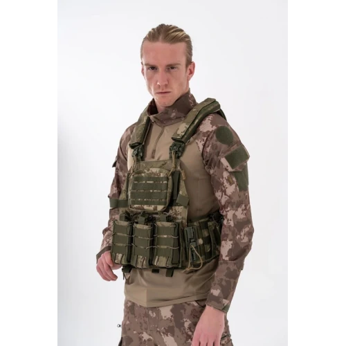 Astüm Combat Tactikal Fırtına Atak Hücum Yeleği Göbek Üstü - 202