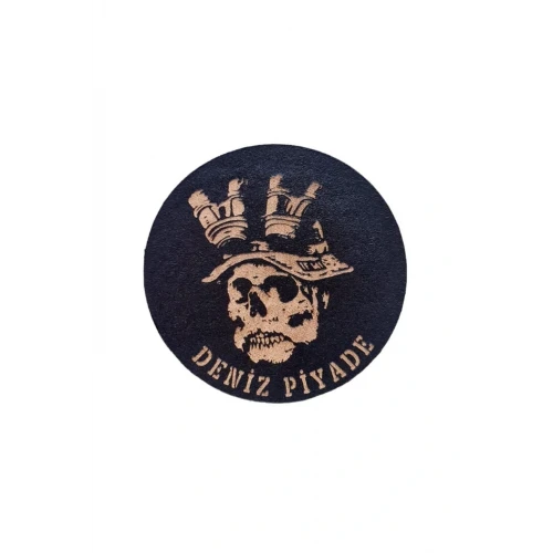 Astüm Deniz Piyade Deri PEÇ -Arma - Leather Patch
