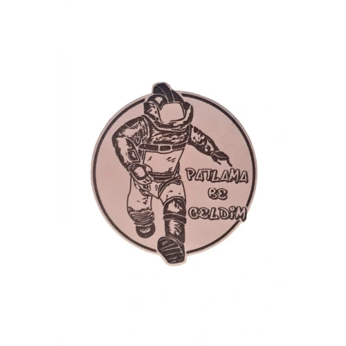 Astüm EOD Bomba İmha Deri PEÇ -Geldim Geldim Patlama -Arma - Leather Patch2