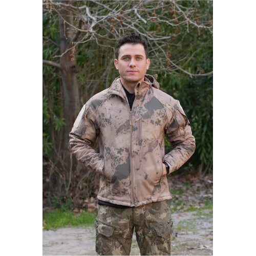 Astüm Erkek Çöl Kamuflaj Desenli Mont