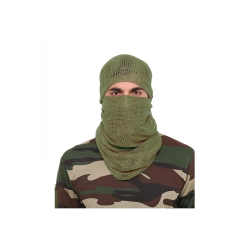 Astüm Haki Kare Fileli Askeri Şal