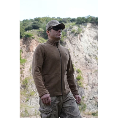 Astüm Hazal Petek Polar Ceket Bej Renk