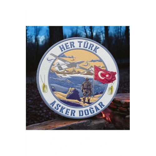 Astüm Türk Asker TPU Patch Peç Arma