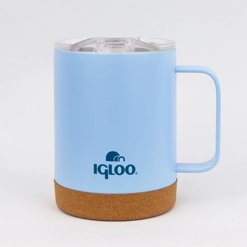 Igloo Cork Mug 350ml-BUZUL MAVİ