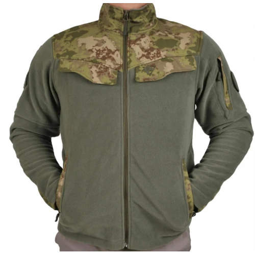 Astüm Kamuflaj Desenli 5 Cepli Polar Ceket