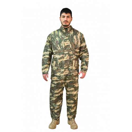 Kamuflaj Renk Su Geçirmez Yağmurluk Takımı – Alt Üst Koruma