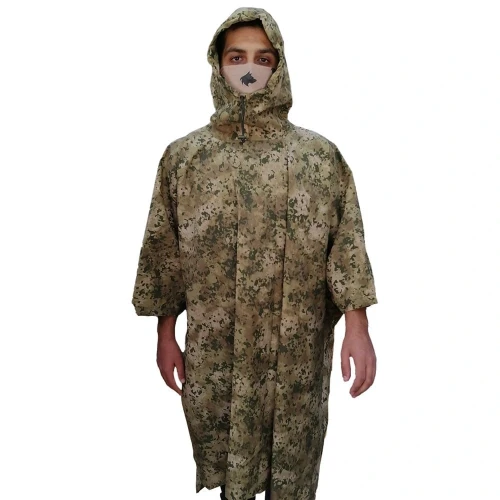 Astüm Kamuflaj Su Geçirmez Yağmurluk Panço