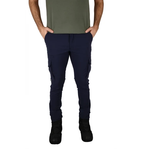 Lacivert Taktik Çok Cepli Outdoor Pantalon – Suya Dayanıklı, Esnek ve Konforlu