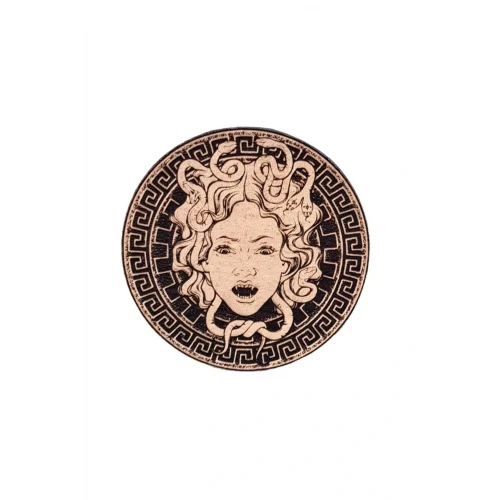 Astüm Medusa - Deri Peç - Arma - Askeri Patch 8 Cm Çap