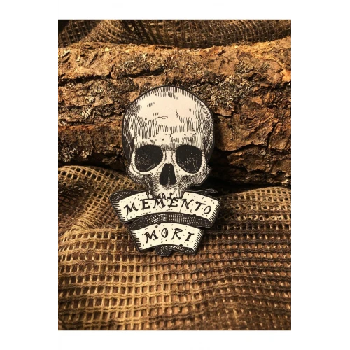 Memento Mori Patch/Peç/Arma (8,7 x 5,5 cm) Özel Tasarım Peç