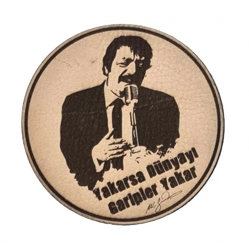 Müslüm Baba Yakarsa Dünyayı Garipler Yakar- Deri PEÇ - Arma - Askeri Patch