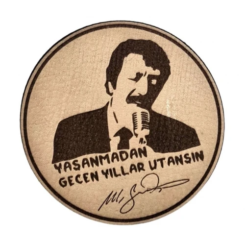 Müslüm Baba Yaşanmadan Geçen Yıllar Utansın - Deri PEÇ - Arma - Askeri Patch
