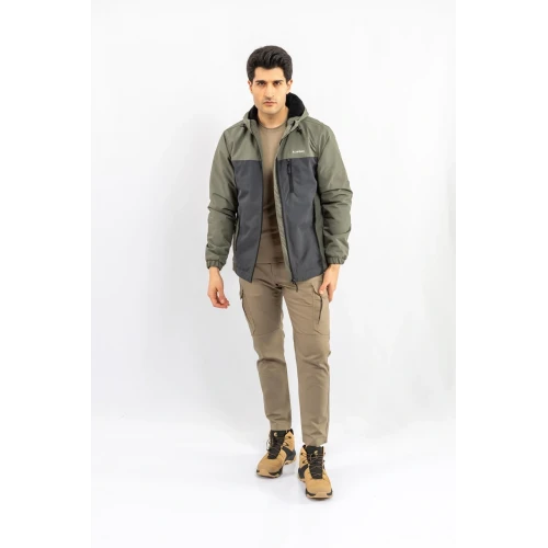 Outdoor Taktik Mont Spor Kapüşonlu Mont Mevsimlik Dik Yaka Mont - 318