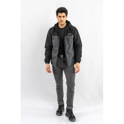 Outdoor Taktik Mont Spor Kapüşonlu Mont Mevsimlik Dik Yaka Mont - 318