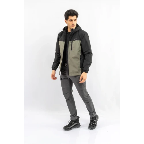 Outdoor Taktik Mont Spor Kapüşonlu Mont Mevsimlik Dik Yaka Mont - 318